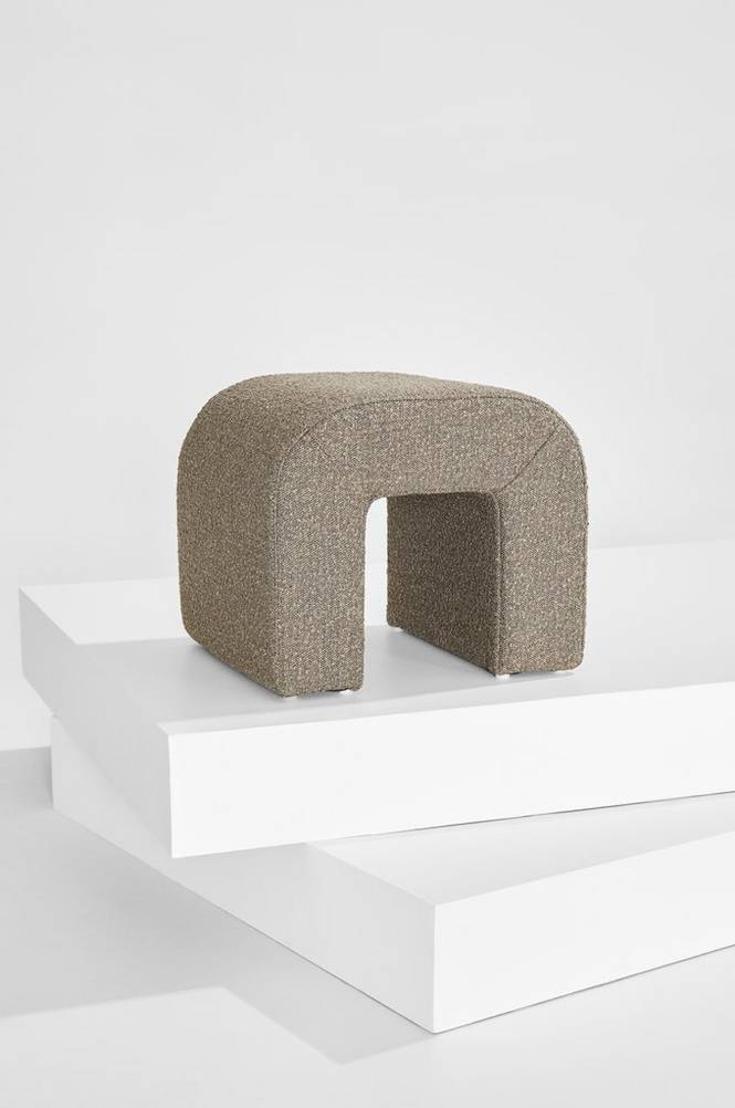 Odette puff i bouclé 45x41 cm