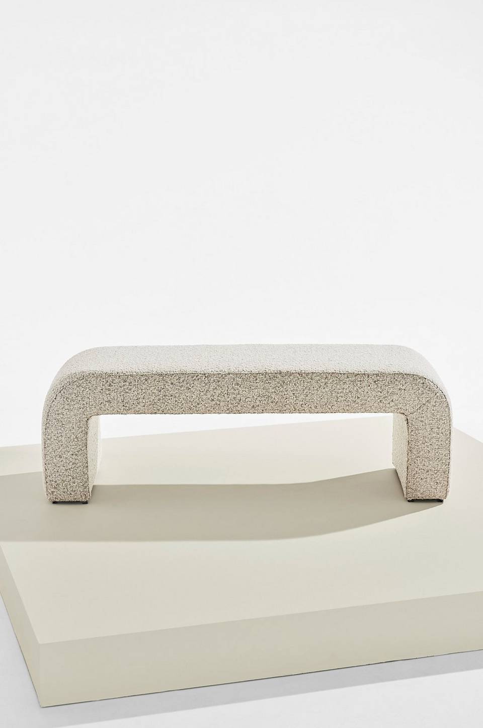 Pastill Odette bänk i bouclé 120x41 cm, beige från Pastill, bild 5
