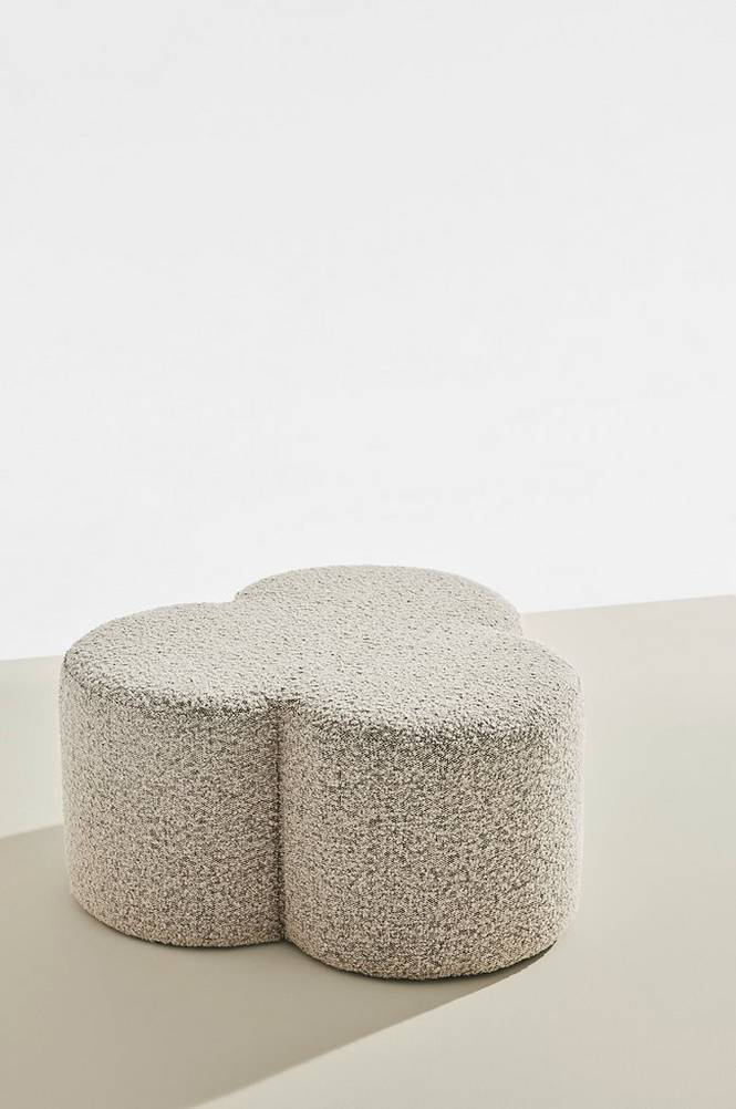 Bodhi puff i bouclé ø 70 cm Greige