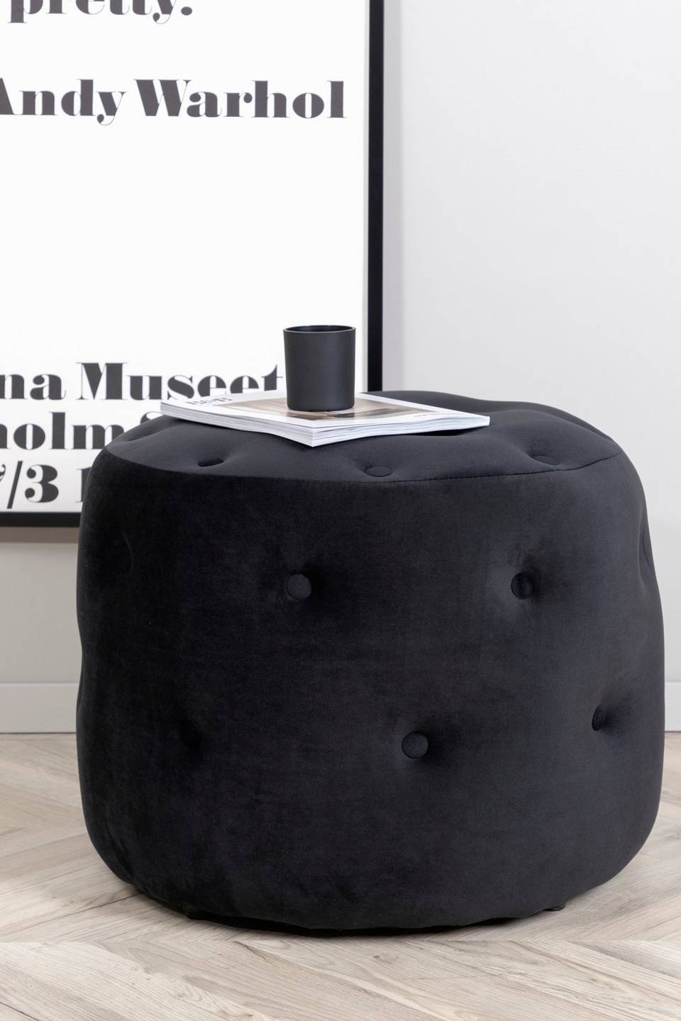 Venture Home Sittpuff Benjamin, svart från Venture Home, bild 5