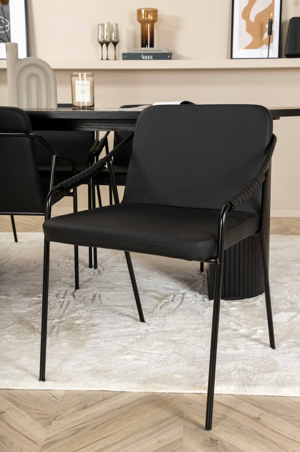 Venture Home Matstol Tvist 2-pack, svart från Venture Home, bild 5
