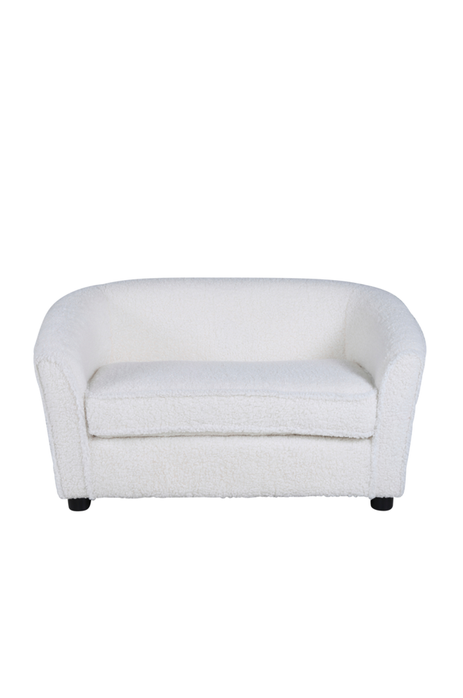 Måna Kids Sofa - Black / White Teddy