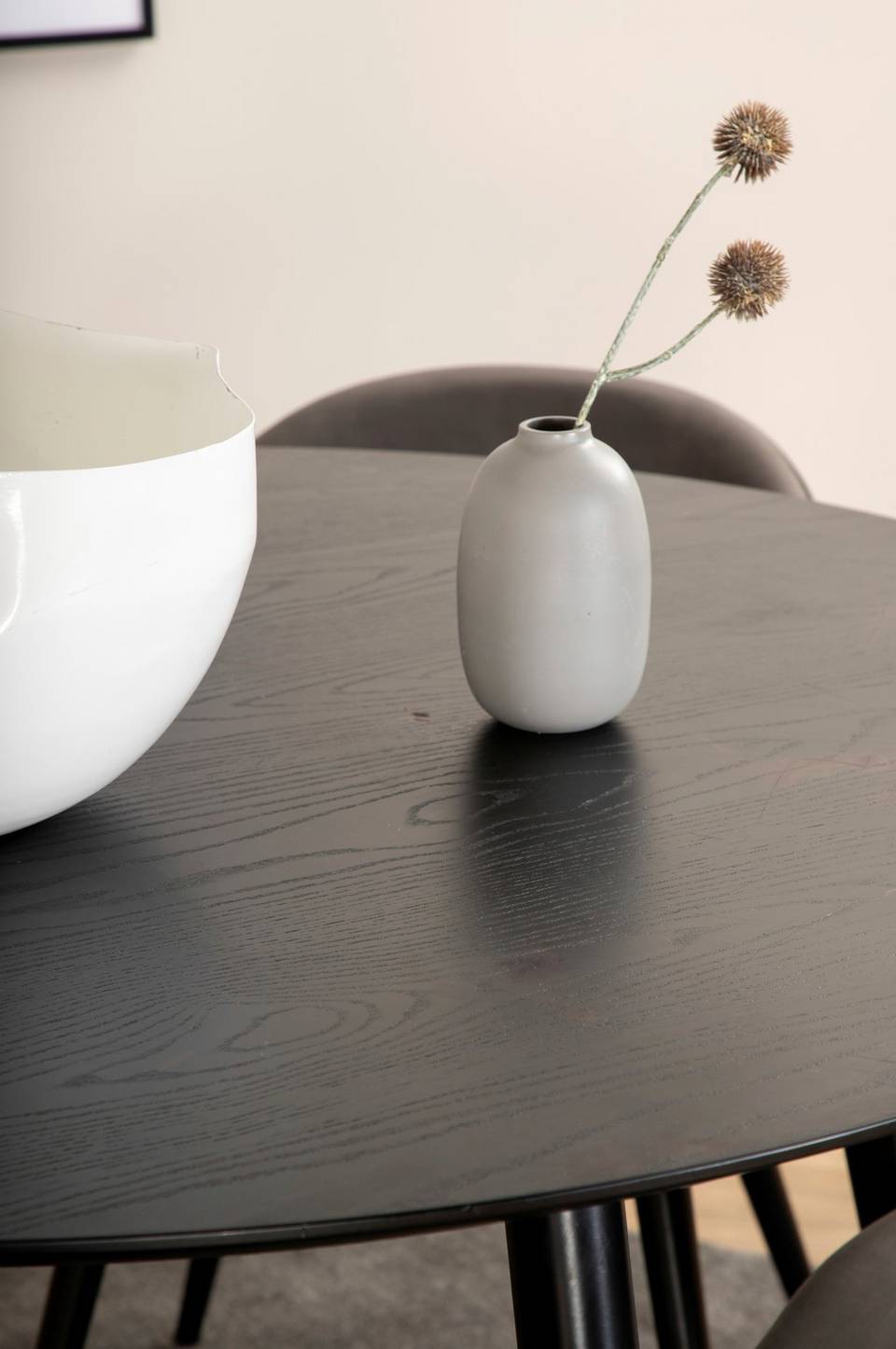 Venture Home Matgrupp Dipp med 4 st matstolar Velvet Stitches, svart från Venture Home, bild 5