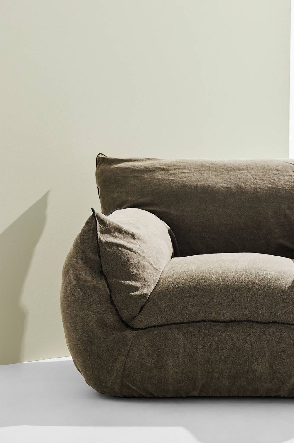 Pastill Gia soffa i linne, 3,5 sits, brun från Pastill, bild 5