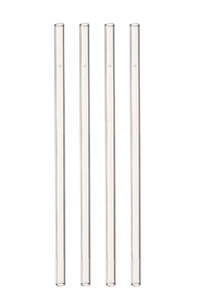 Sugerør Glass 4-pk + Børste