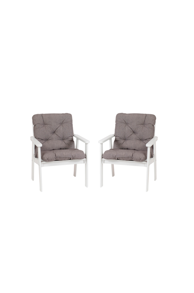 Utomhusstolar Atlanta Honey med beige dynor