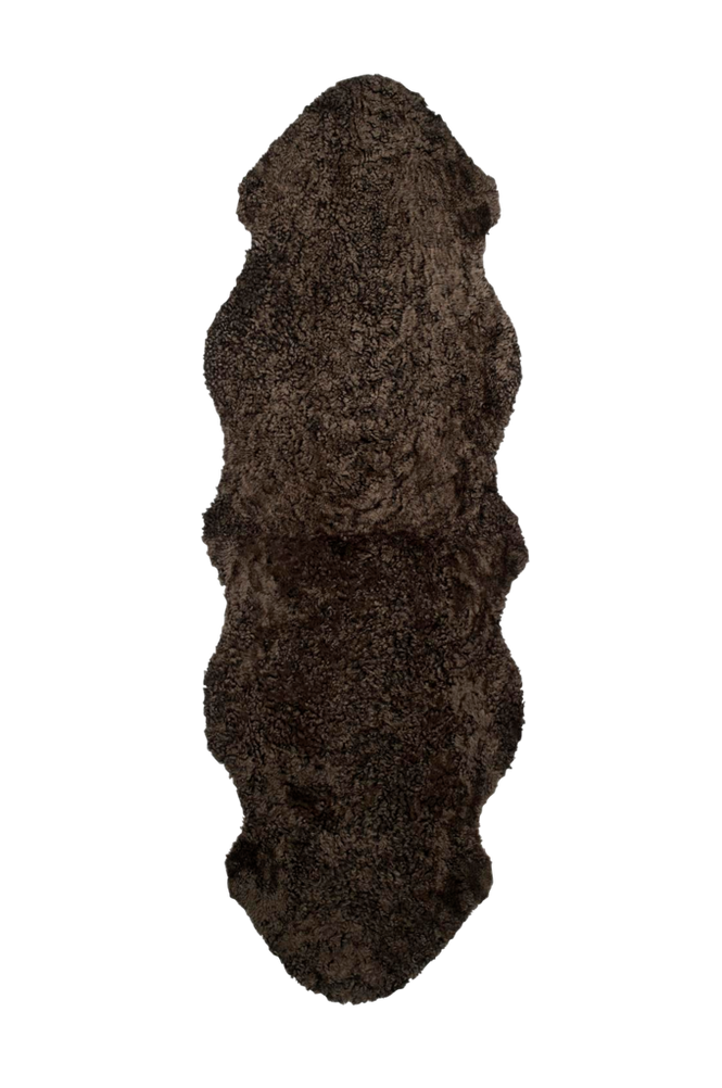 Fårskinn Curly Dubbelt