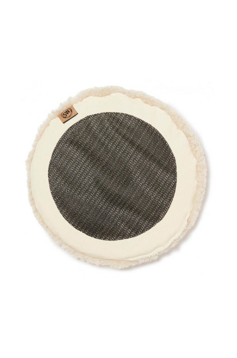 Skinnwille Fårskinnsdyna rund Curly, beige från Skinnwille, bild 5