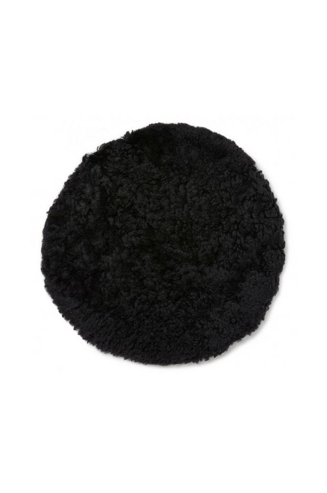 Fårskinnsdyna rund Curly