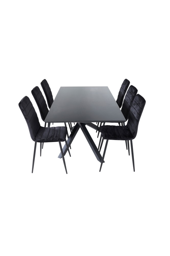Spisegruppe Piazza med 6 Windu Lyx spisestoler