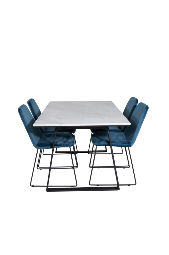 Spisegruppe Estelle med 4 stk. spisestoler Muce