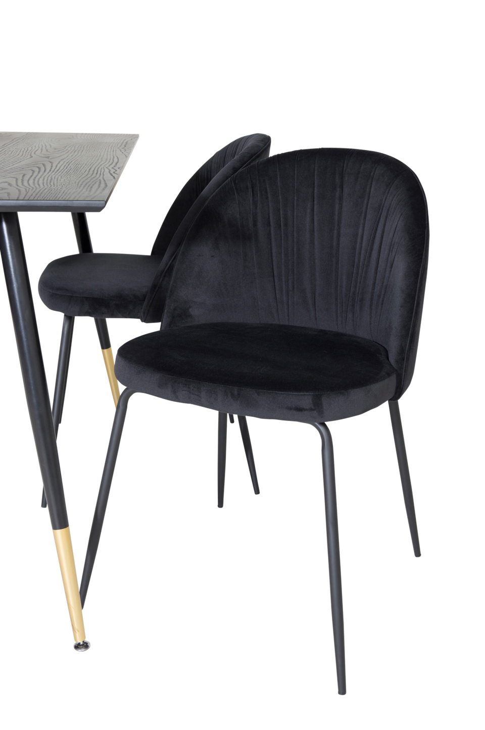 Venture Home Matgrupp Dipp med 4 st matstolar Wrinkles, svart från Venture Home, bild 5