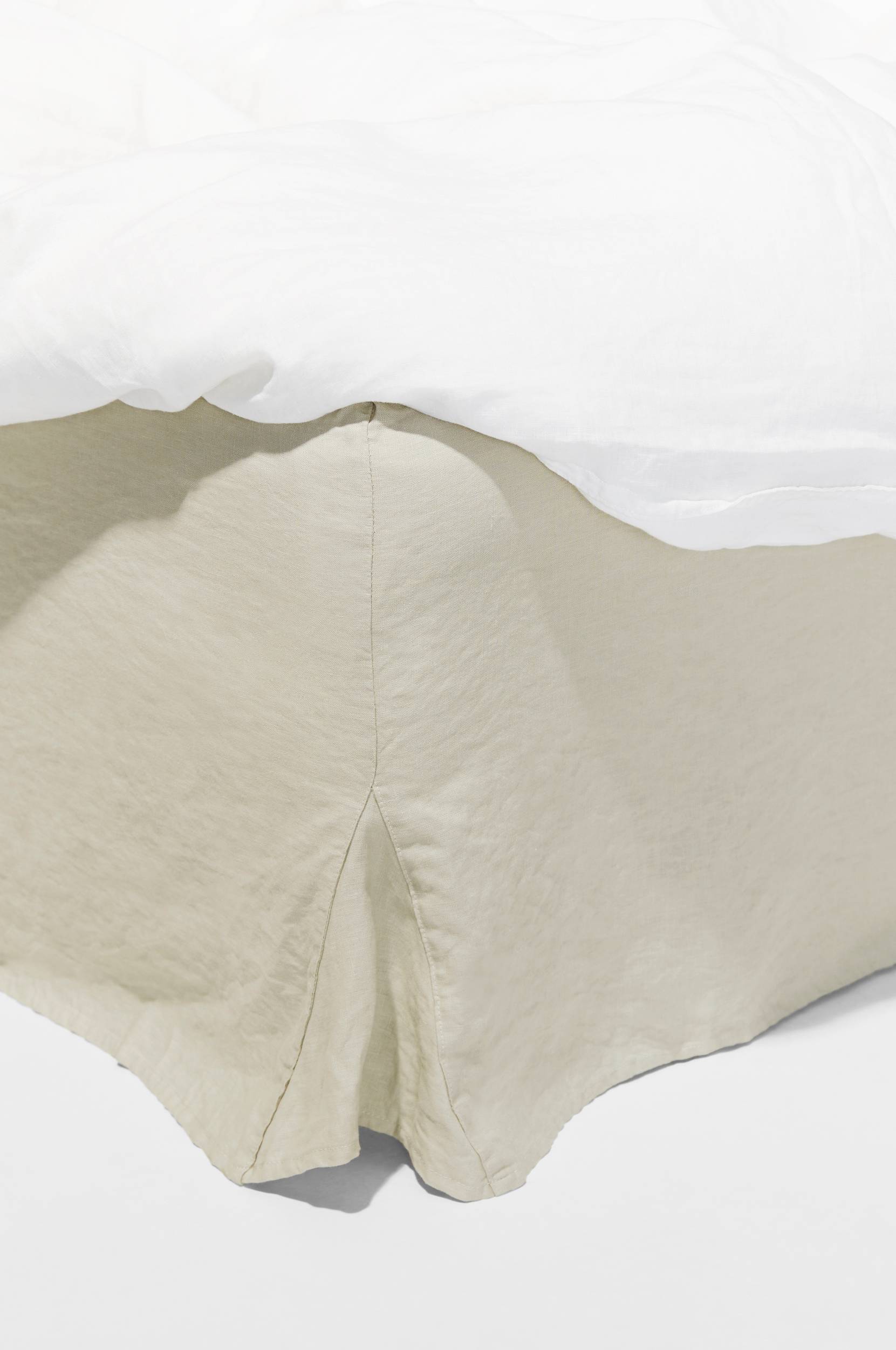 Pastill - Viola sängkappa i franskt lin höjd 48 cm - Grå - 160X200