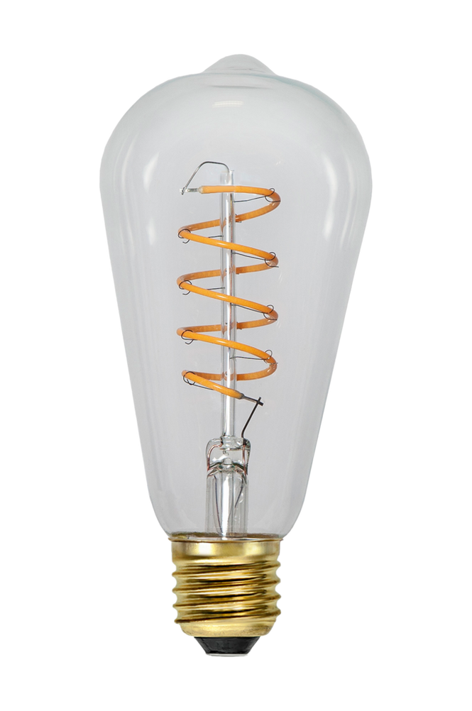 LED-lamppu E27 ST64 Decoled Spiral Clear 3-step memory