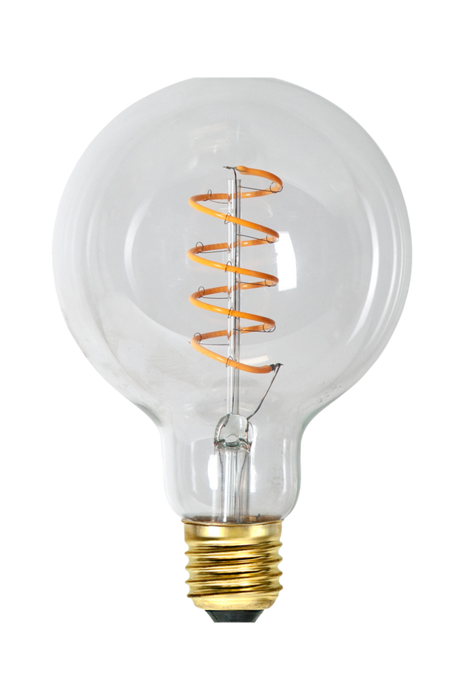 LED-lampa E27 G95 Decoled Spiral Clear 3-step memory