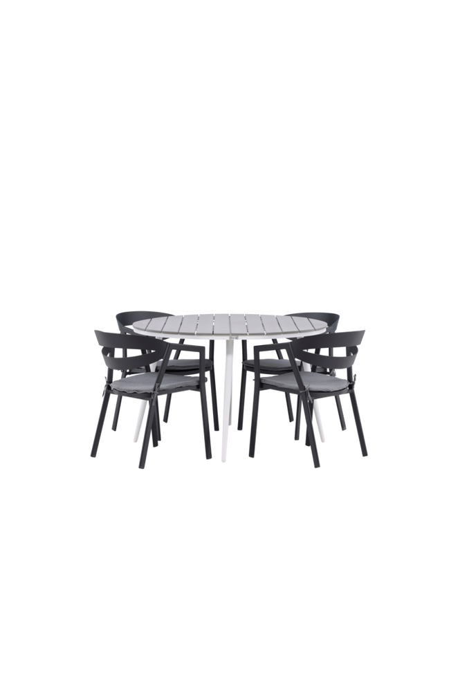 Spisegruppe Break med 4 stk stoler Slit