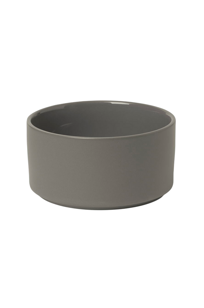 Skål høy, Pilar, glasert keramikk, diameter 14 cm