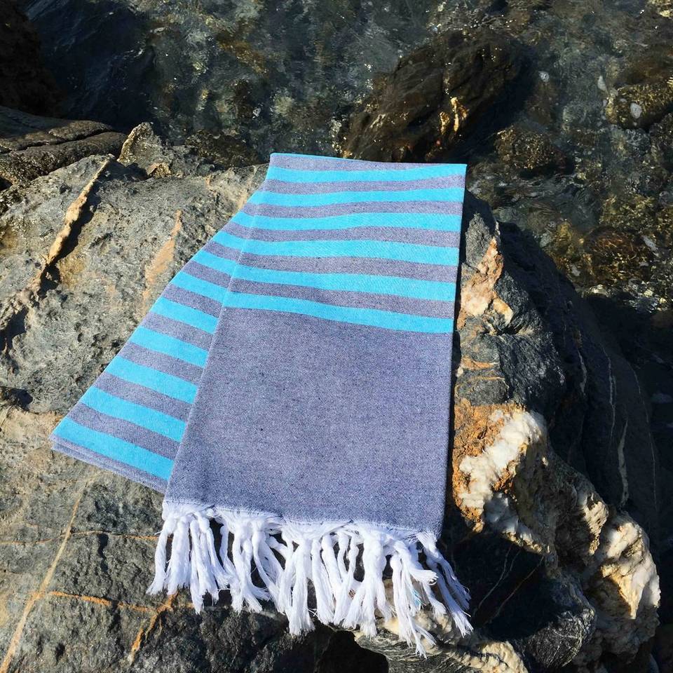 L'essentiel Strandhandduk Fouta Serenade, blå från L'essentiel, bild 5