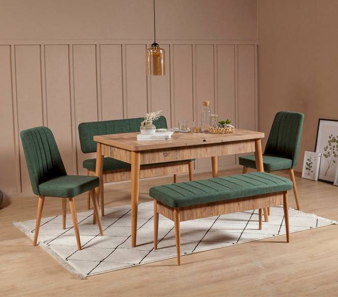 Set med bord och stolar (5 delar) Vina 0701
