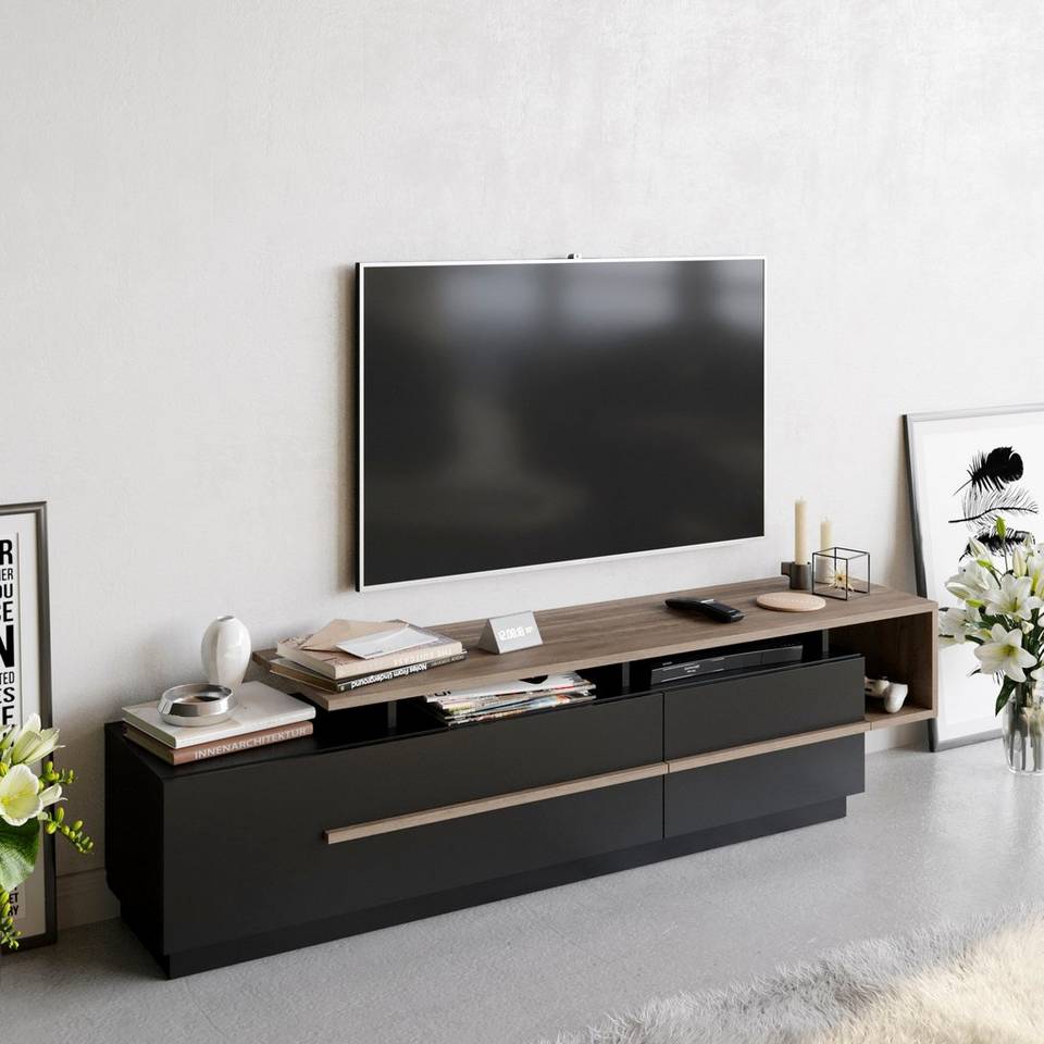 Hanah Home Tv-bänk Pia, svart från Hanah Home, bild 5