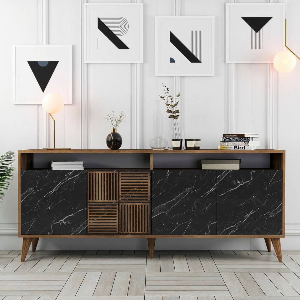 Hanah Home Avlastningsbord Milan 180 cm, brun från Hanah Home, bild 5
