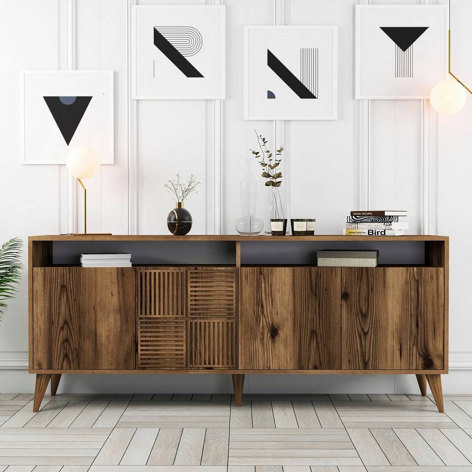 Hanah Home Avlastningsbord Milan 180 cm, brun från Hanah Home, bild 5
