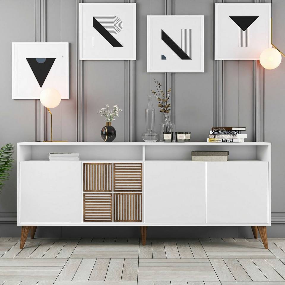 Hanah Home Avlastningsbord Milan 180 cm, vit från Hanah Home, bild 5