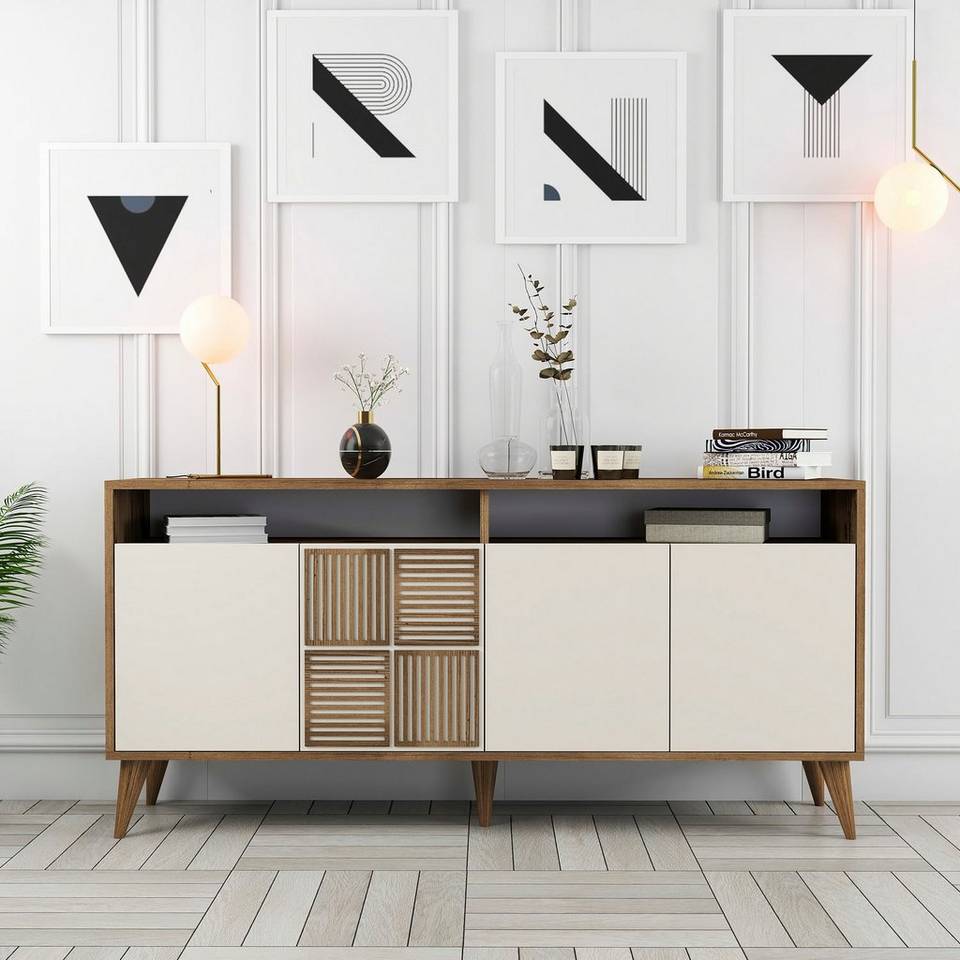 Hanah Home Avlastningsbord Milana 160 cm, brun från Hanah Home, bild 5
