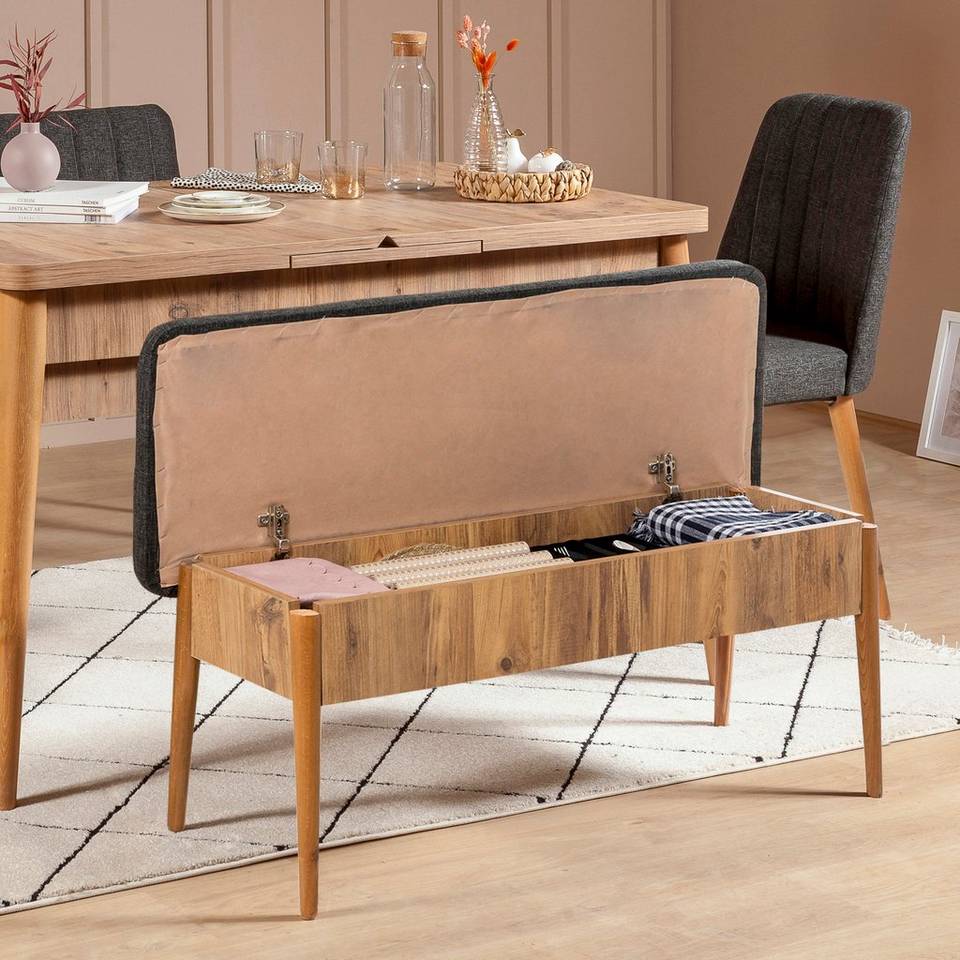 Hanah Home Set med bord och stolar (4 delar) Vina, svart från Hanah Home, bild 5