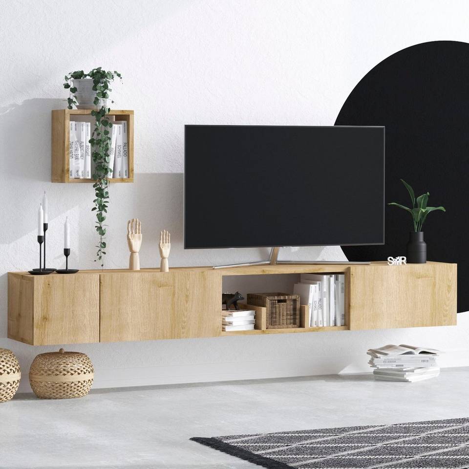 Hanah Home Tv-bänk Avior, brun från Hanah Home, bild 5