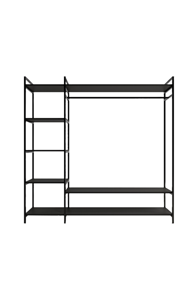Garderobe med flere hyller Pamir