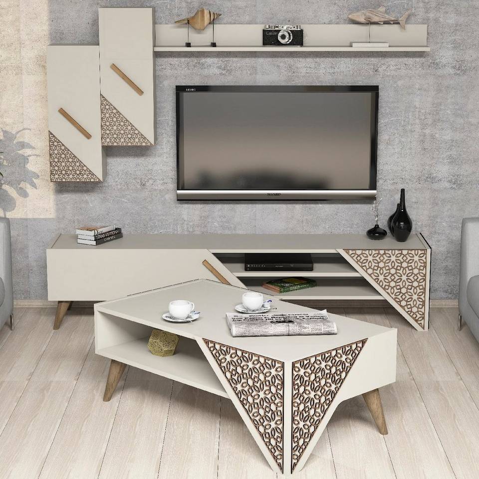 Hanah Home Set med möbler Beril, beige från Hanah Home, bild 5