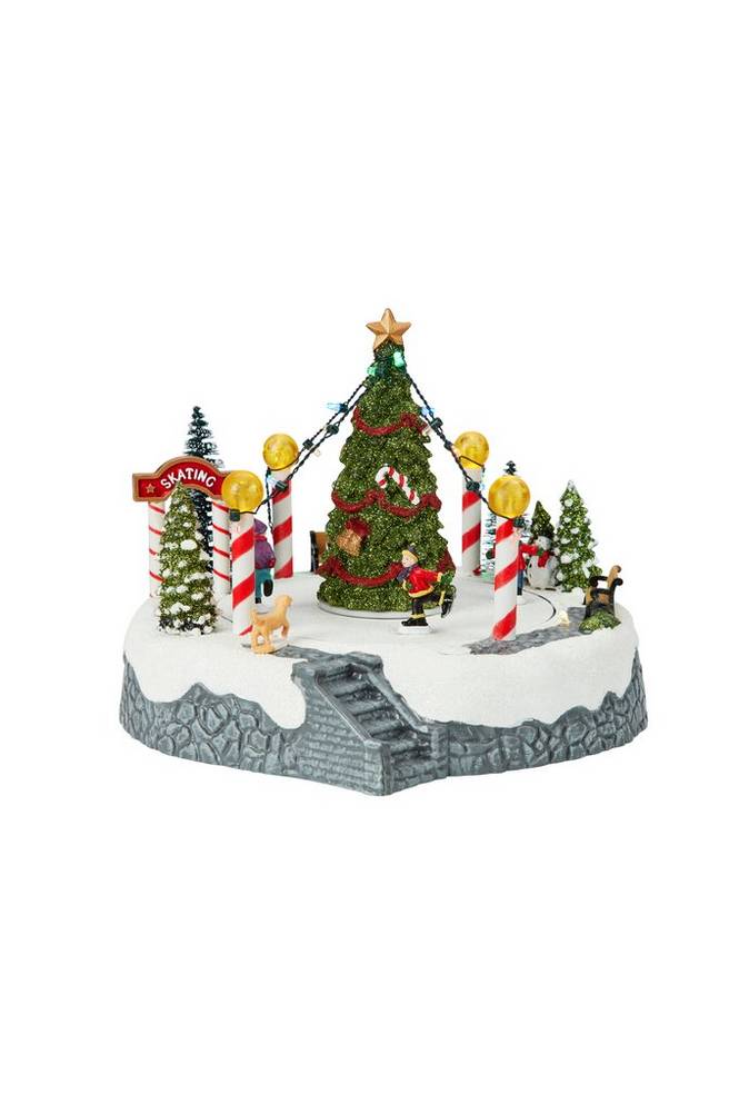 TYR Dekor skøyter rundt juletre