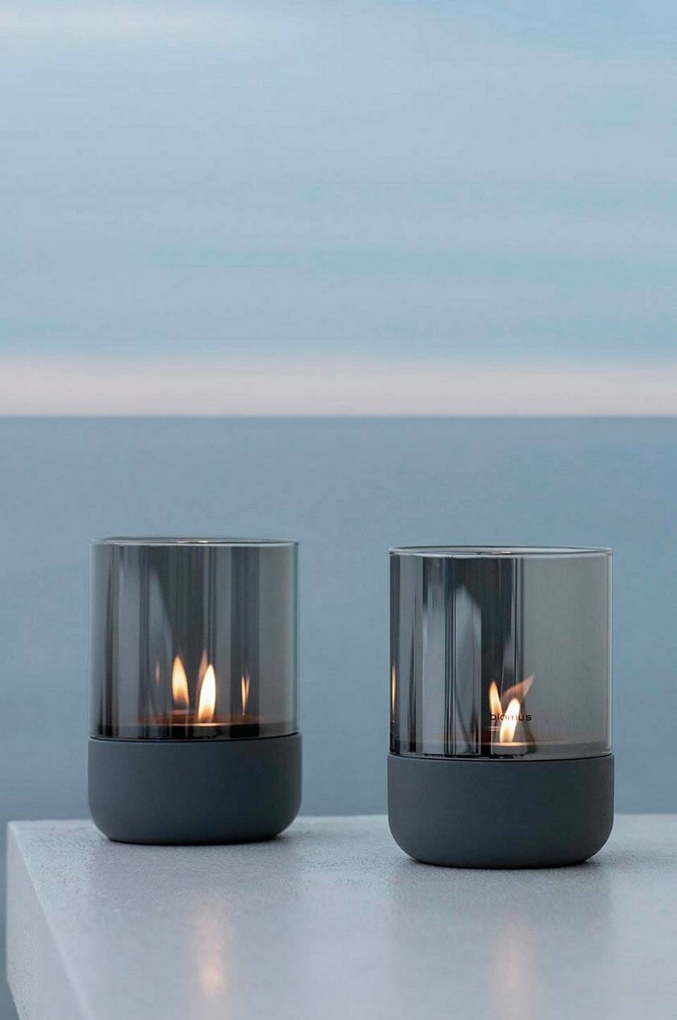 Blomus Ljuslykta Calma 9,5 cm 2-pack, grå från Blomus, bild 2