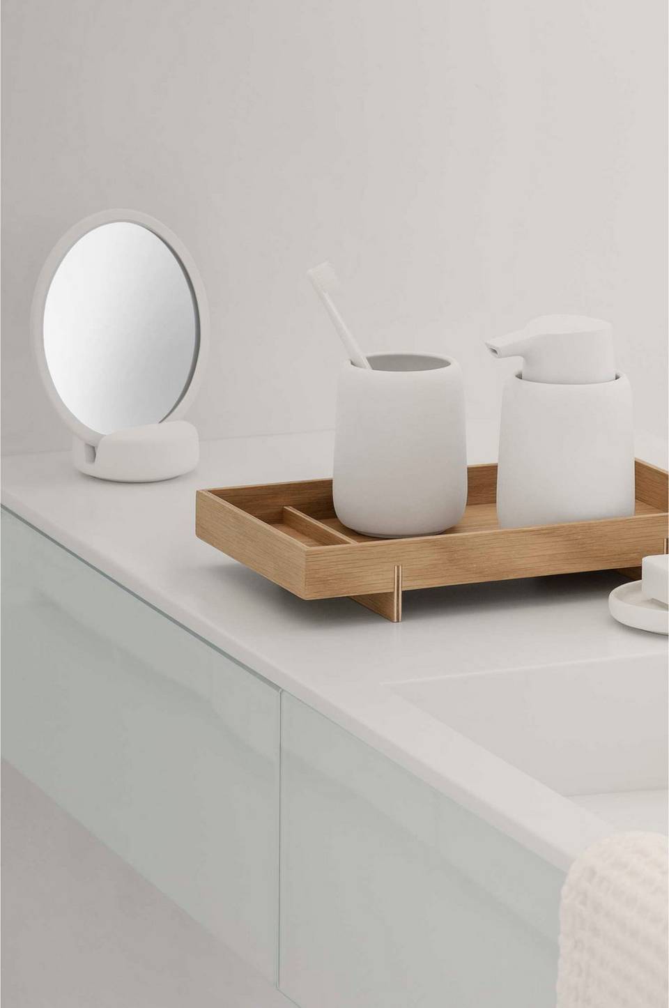 Blomus Sminkspegel Sono Ø17 cm, vit från blomus, bild 5