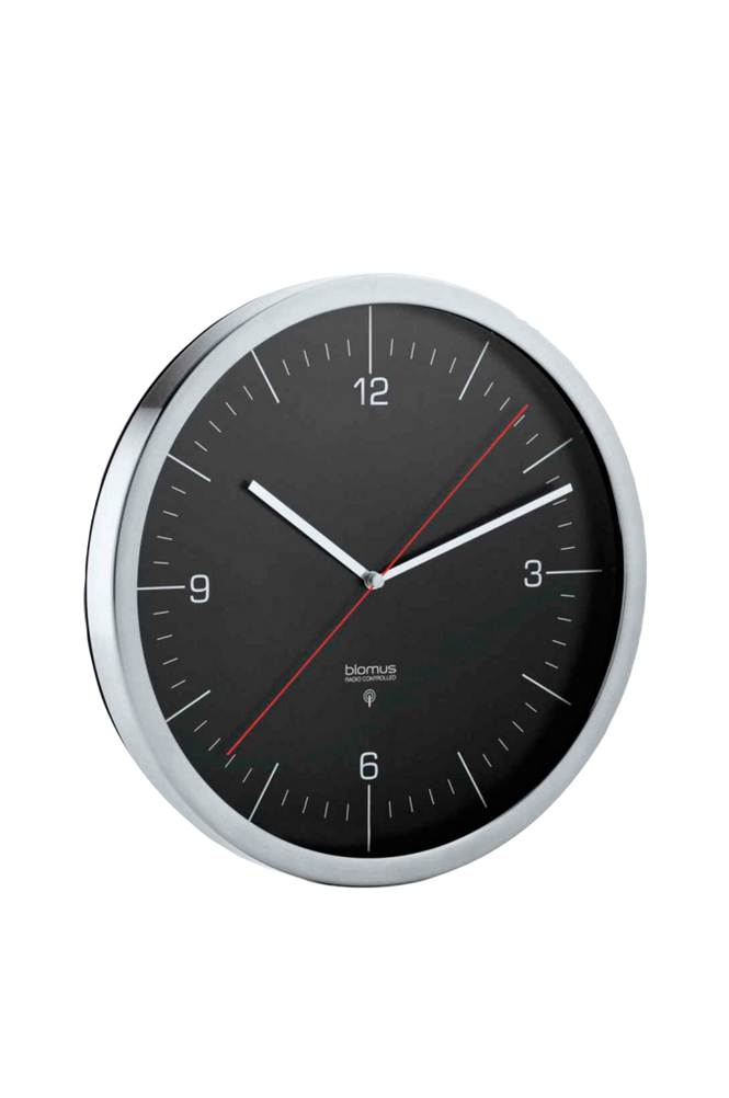 Radiokontrollert Veggklokke Crono, diameter 24 cm
