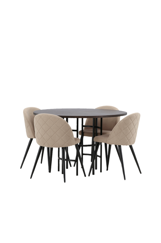 Matgrupp Copenhagen med 4st matstolar Velvet