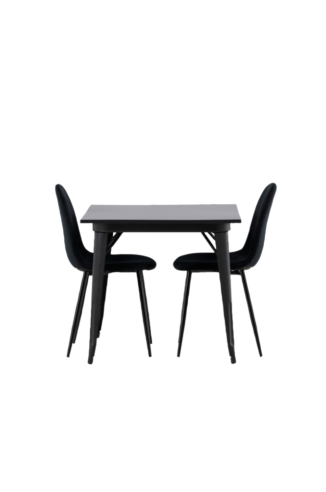 Spisegruppe Tempe med 2 stk spisestoler Polar