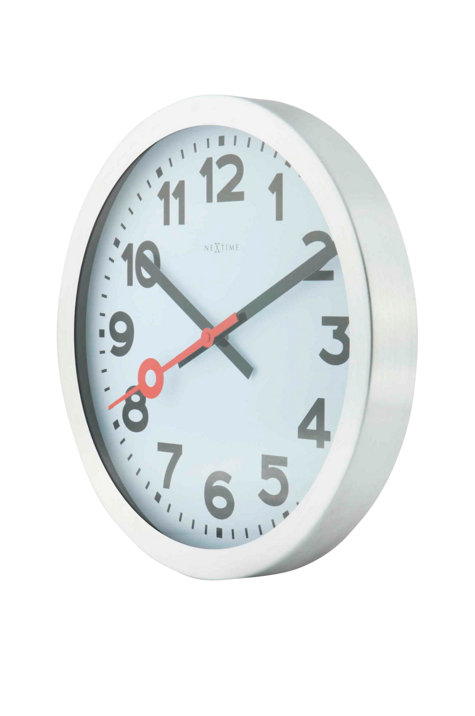 NeXtime Väggklocka Station Numbers Ø35 cm, vit från NeXtime, bild 2