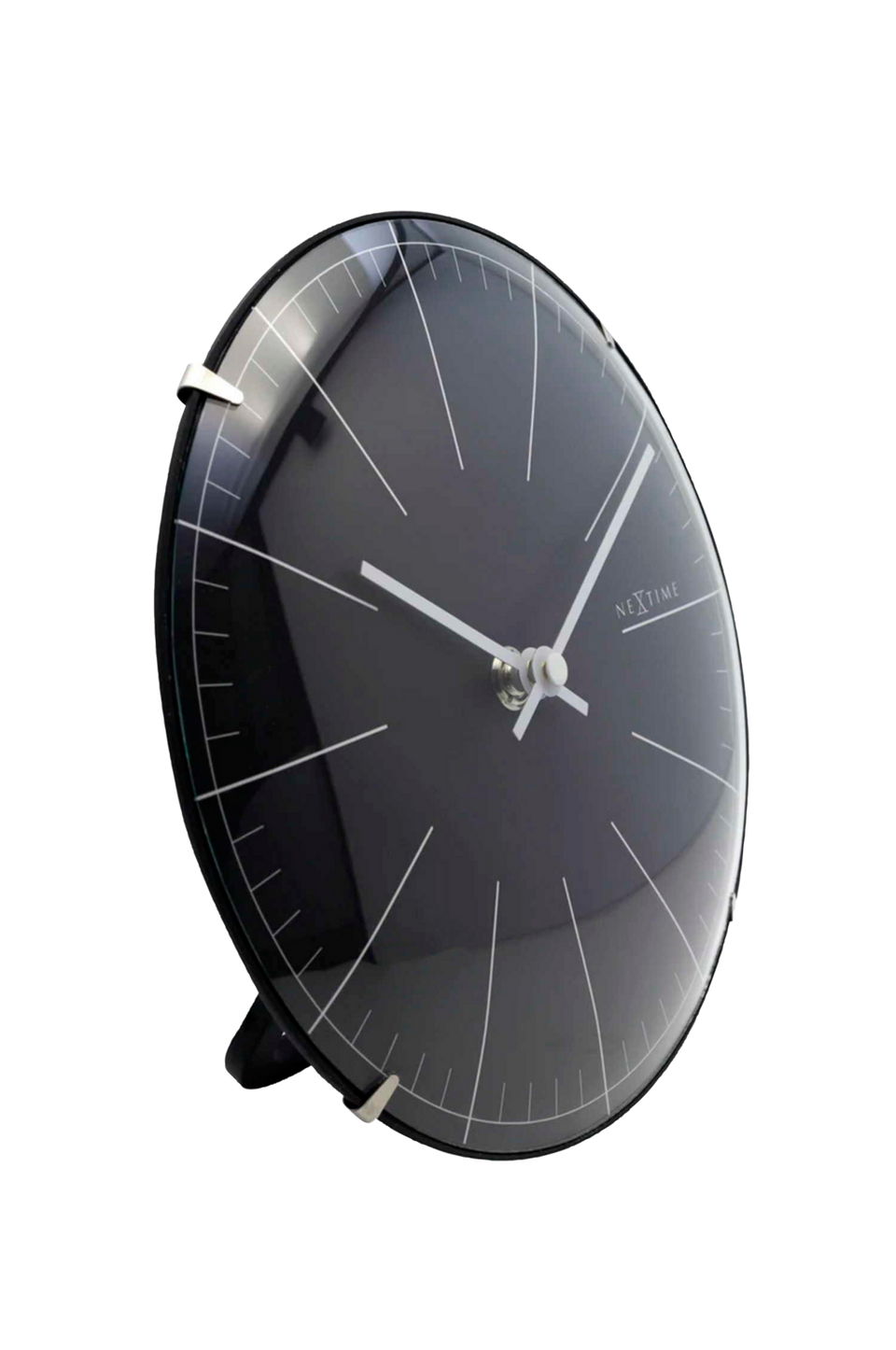 NeXtime Väggklocka Big Stripe Mini Dome Ø20 cm, svart från Nextime, bild 5
