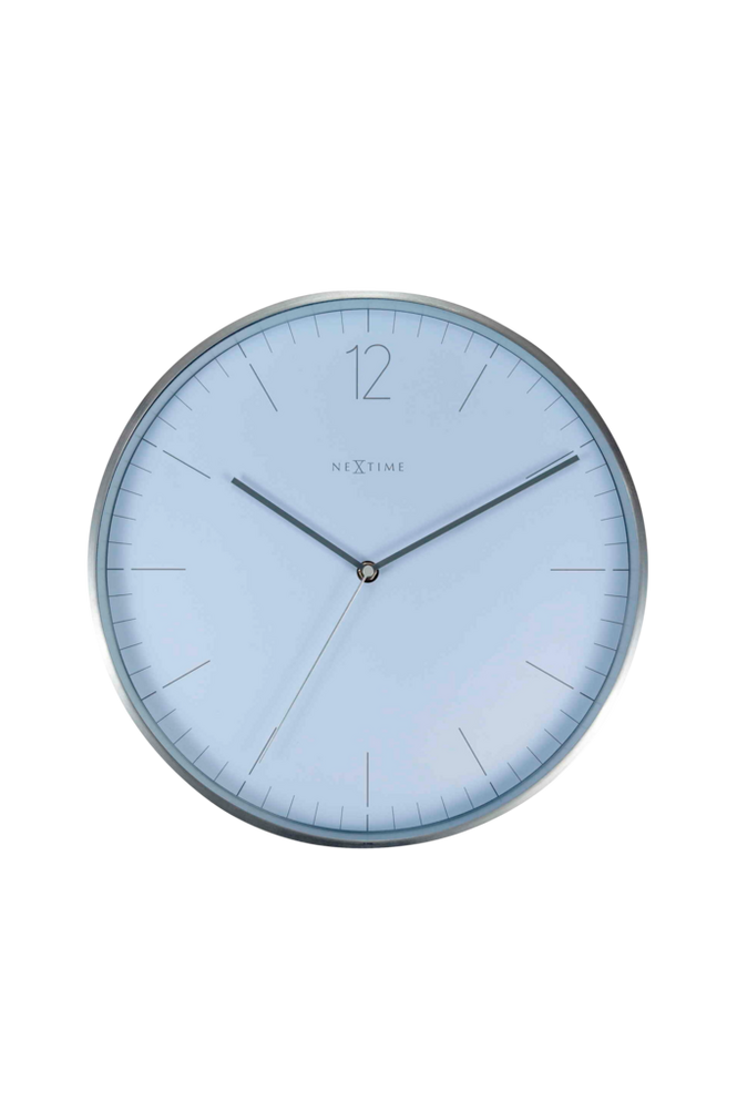 Veggklokke Essential Silver, diameter 34 cm