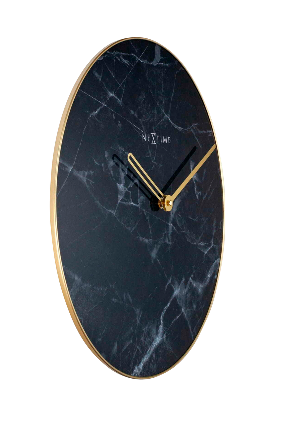 NeXtime Väggklocka Marble Ø40 cm, svart från NeXtime, bild 2