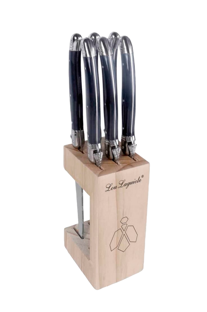Grillknivar Tradition i träblock 6-Pack