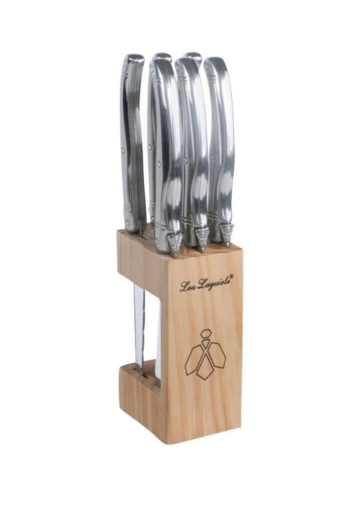 Grillkniver Tradition i treblokk, 6-pk