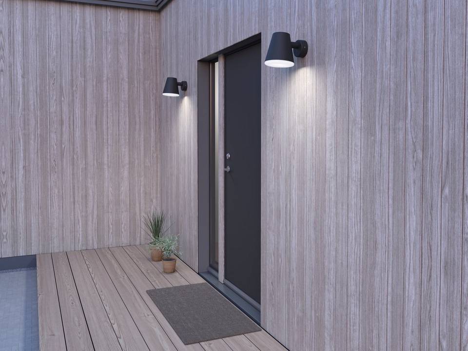 Belid Vägglampa Mist utomhus, svart från Belid, bild 5