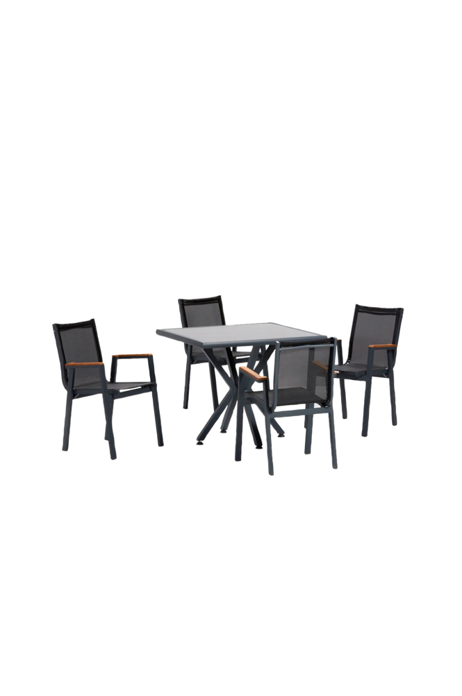 Trädgårdsset med bord och stolar - Novato