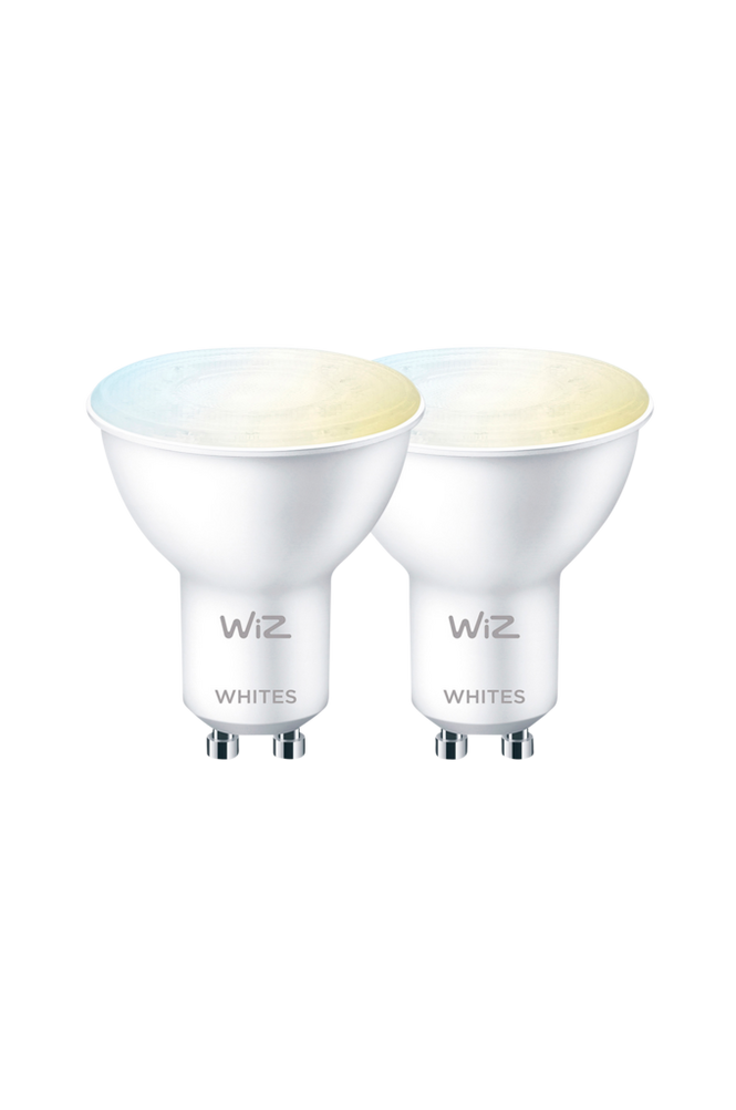 2-pk WiFi Smart LED GU10 50W Varm-kaldhvit