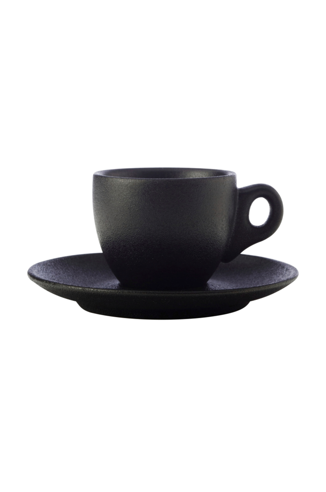 Espressokuppi ja aluslautanen Caviar 80 ml