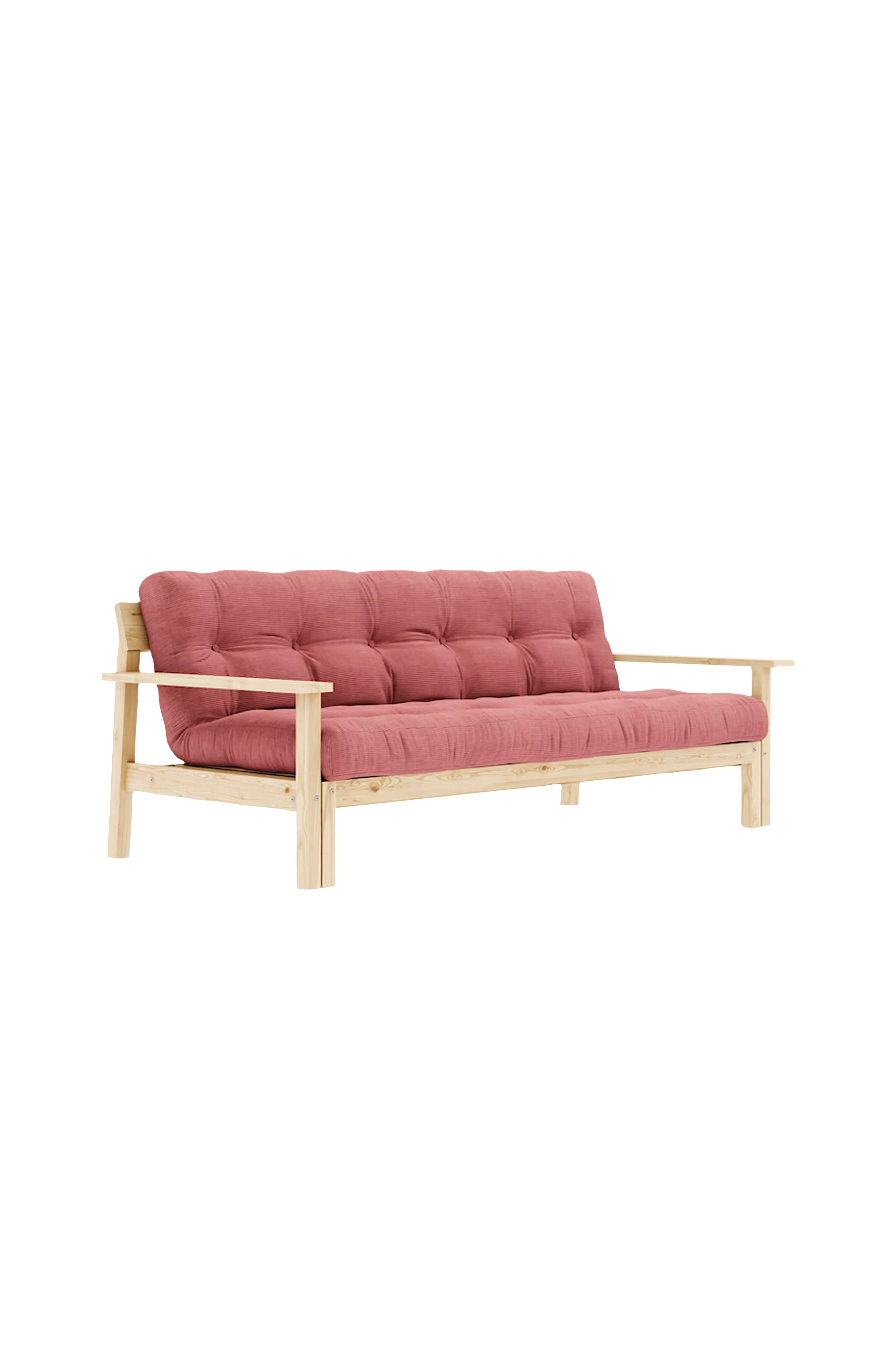 UNWIND tresitssoffa i dammig rosa med breda dynor