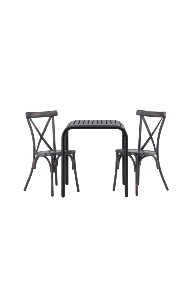 Spisegruppe Borneo med 2 stk spisestoler Tablas
